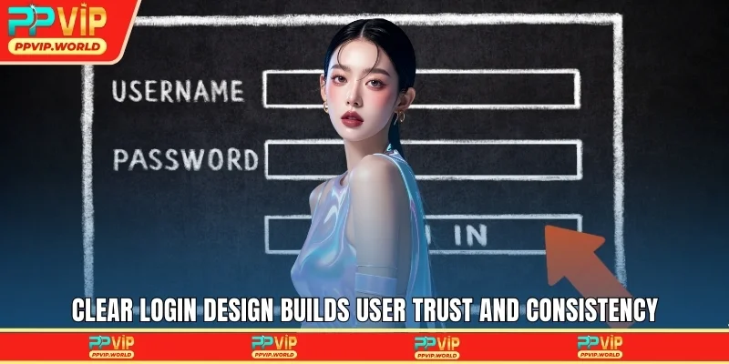 Clear login design builds user trust and consistency