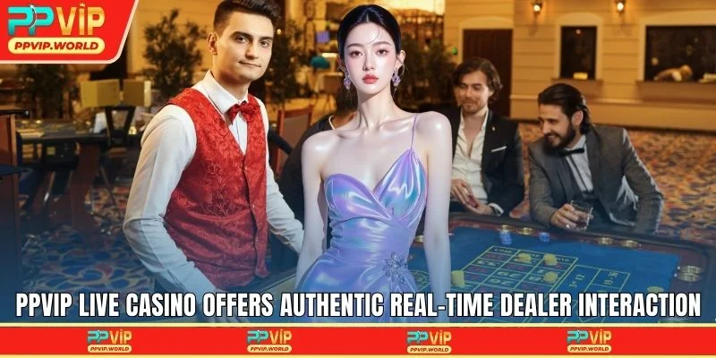 PPVIP live casino offers authentic real-time dealer interaction