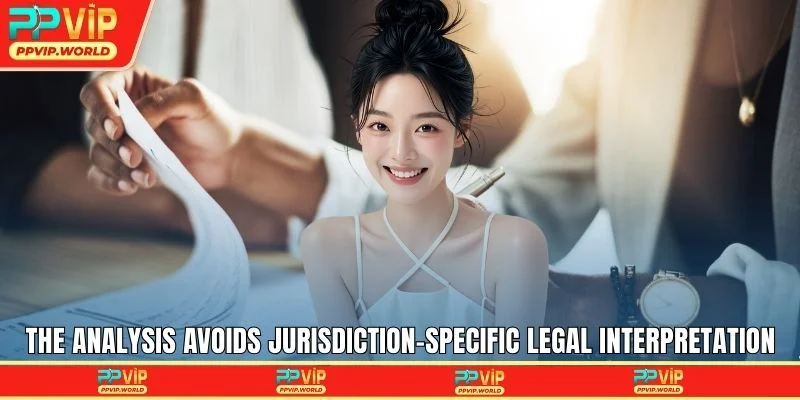 The analysis avoids jurisdiction-specific legal interpretation