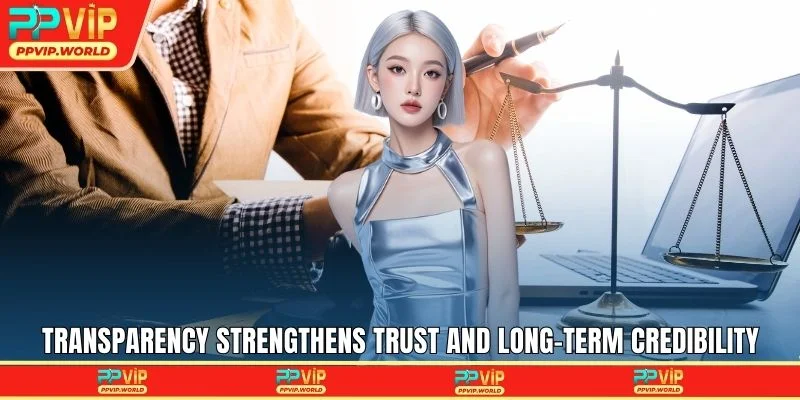 Transparency strengthens trust and long-term credibility