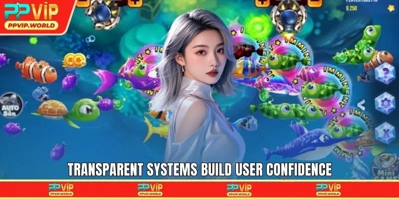 Transparent systems build user confidence