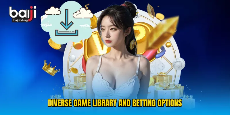 Diverse Game Library and Betting Options