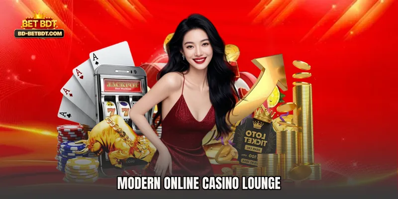 Modern Online Casino Lounge