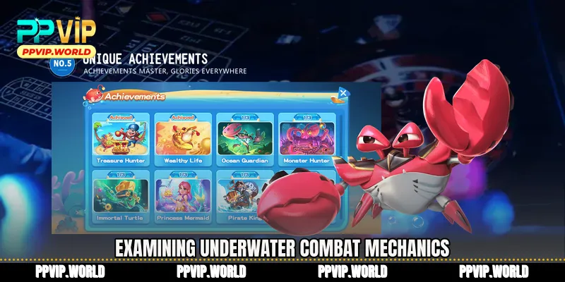 Examining underwater combat mechanics