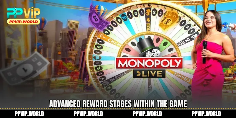 Advanced reward stages within the game