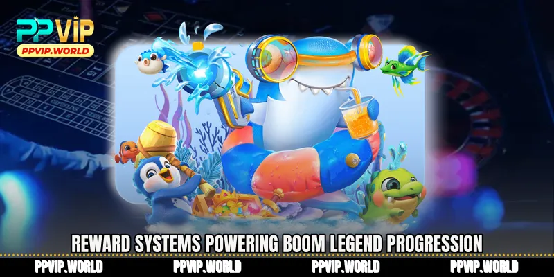 Reward systems powering Boom Legend progression